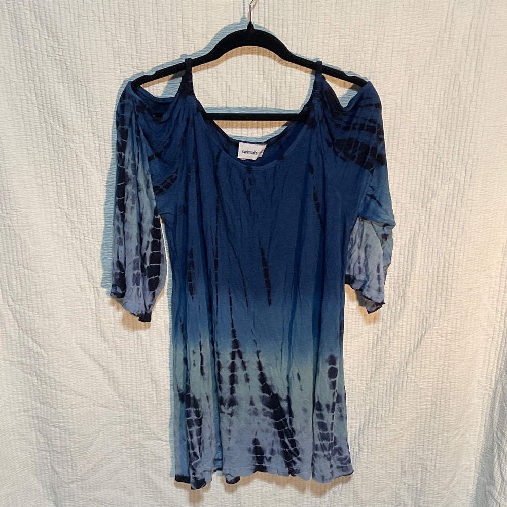 Swimsuits For All Navy Tie-Dye Tunic